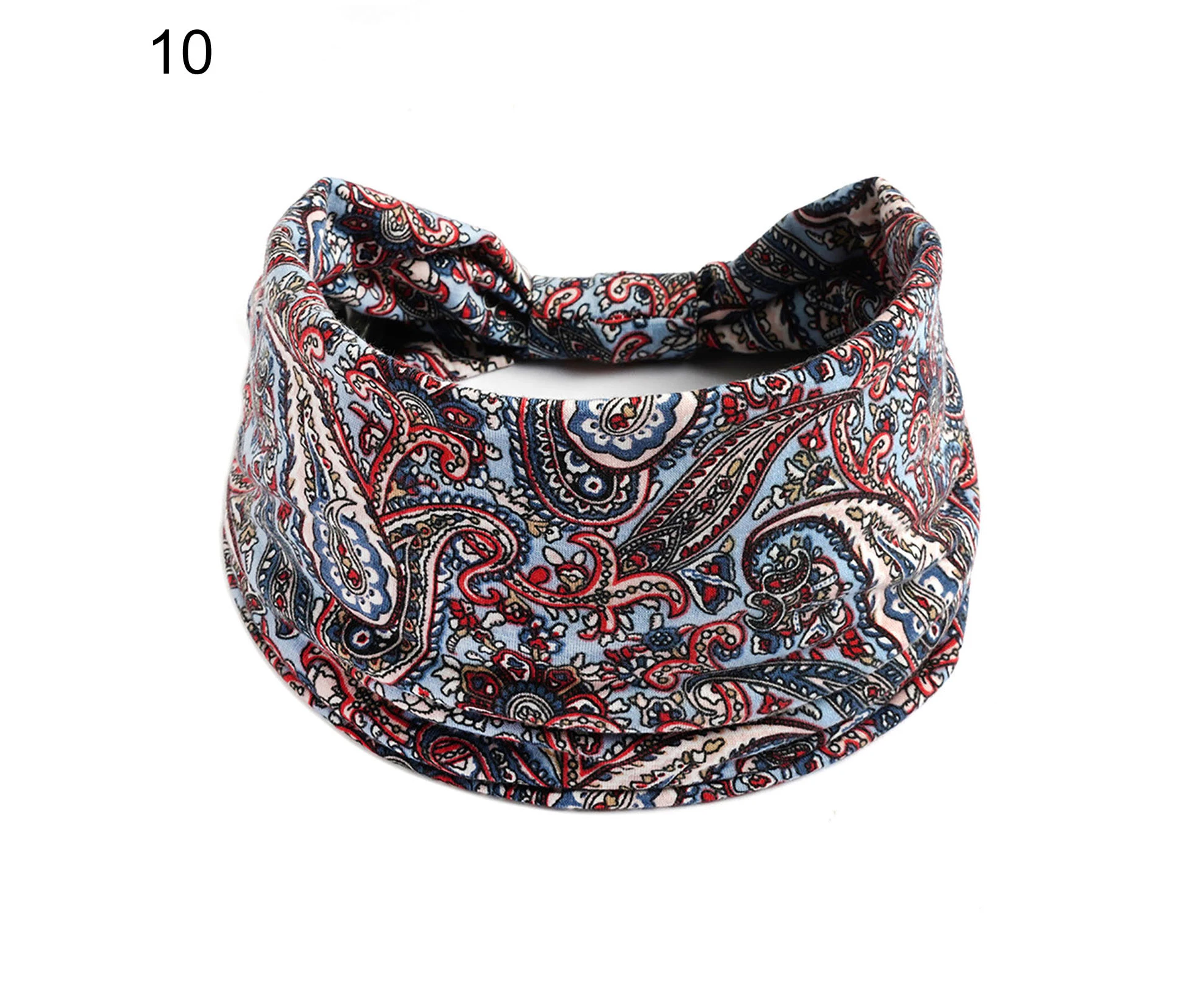 puluofuh Sports Headbands Sweat Absorption Stylish Accessory Bohemia Yoga Head Bands for Cycling-10