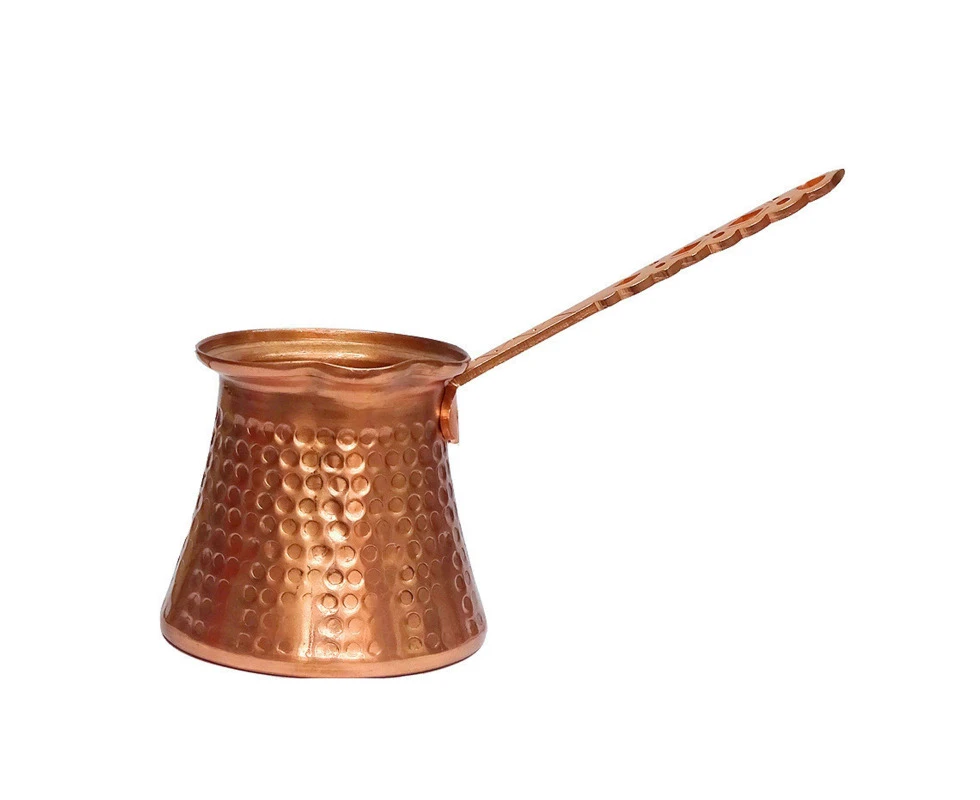 320 ml Retro Turkish Coffee Pot Greek Arabic Coffee Maker Hammered Copper Pot