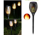 10pcs Solar Torch Lights 96 LED Flickering Lighting Dancing Flame Garden Lamp