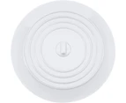 Bath Plugs Silicone Sink Stopper Kitchen Sink Stopper 15CM Diameter for Kitchens, Bathrooms and Laundries Universal Drain Plug (1 pcs, White)