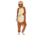 Costume Bay Adult Unisex Golden Lion Onesie Kigirumi Animal Pajamas Halloween Costume Jumpsuit Sleepwear