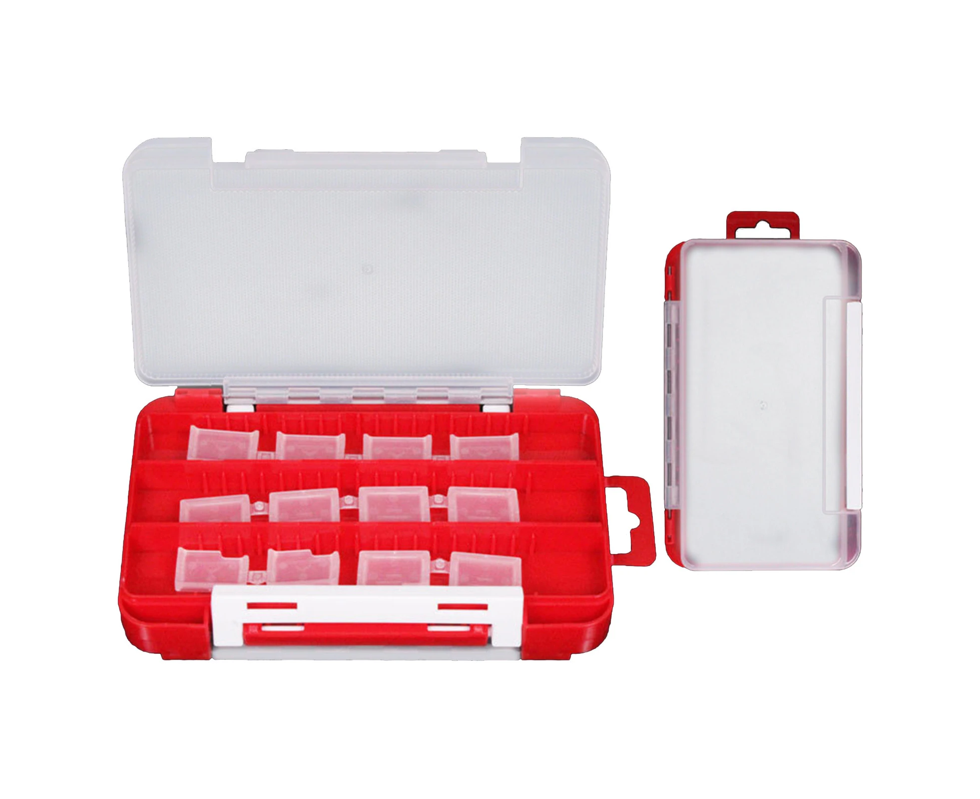 EVA Fishing Tackle Box Lightweight Good Sealing Removable Insert Fishing Lure Box for Fishing - Red