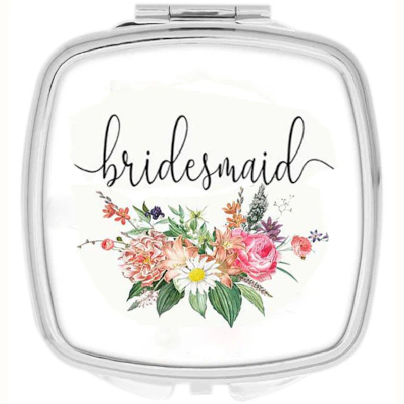 Bridesmaid Gift Wedding Mirror Keepsake Favours Bridal Party Proposal Present