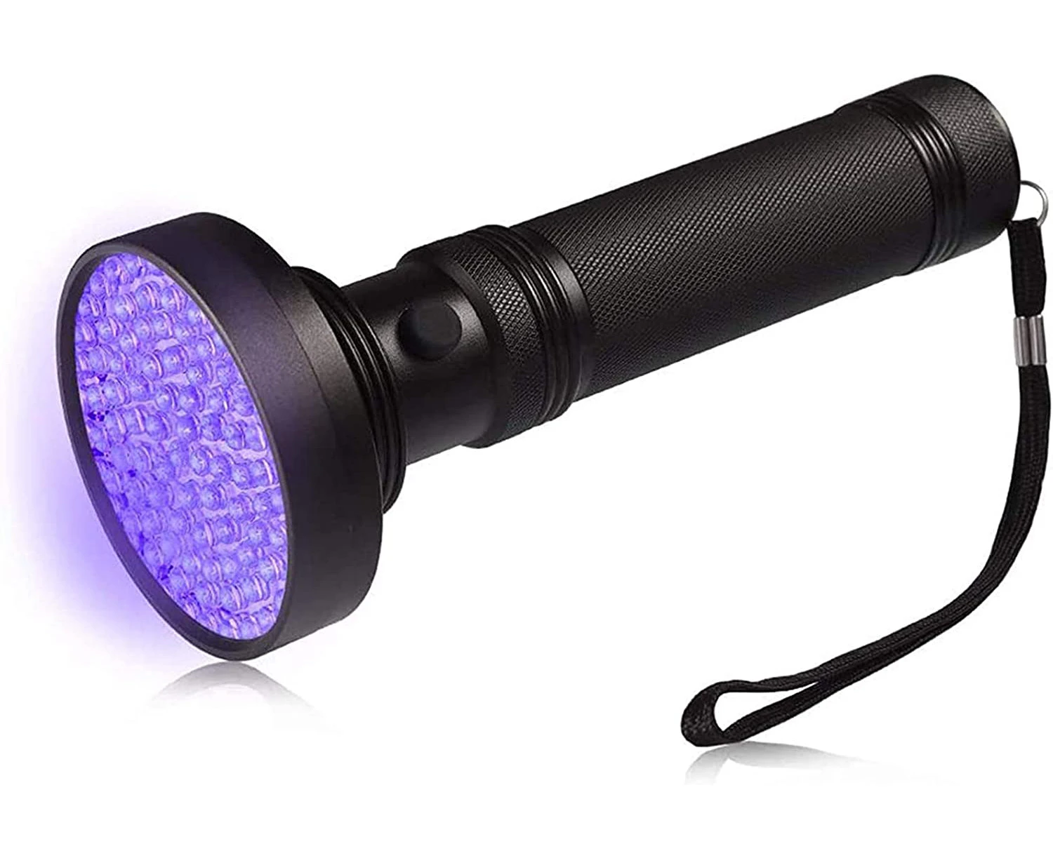 UV Flashlight Torch Light 100 Ultra Violet LEDs Pet Urine Spot Detector-Black