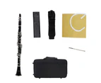 Bb Clarinet 17 Keys Bakelite Wooden Professional Woodwind Instrument Tenor Clarinet With Box Reeds Musical Instrument Parts Green