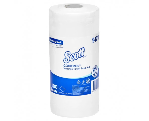 Scott Control 942 Versatile Towel Rolls Small - White Carton (16 Rolls)