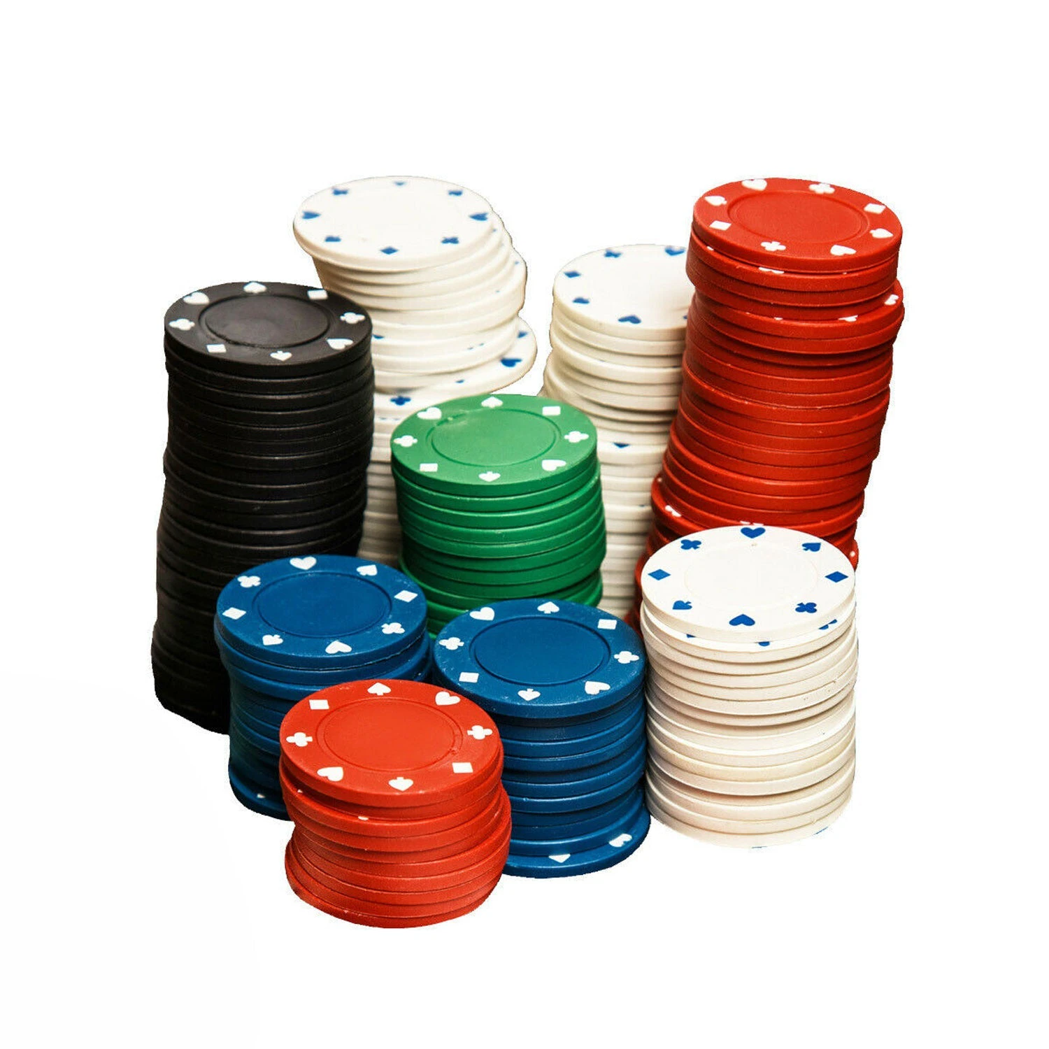 Competition Lightweight Smooth Token Poker Chips Set