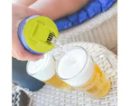 4 Pack Soda Can Covers Beer Cans Cover Leakproof Cap Press Type Splash Cap for Carbonated Water or Soft Drink