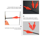 10pcs Shooting Training Plastic Conjoined Arrow Feathers and Arrow Nock