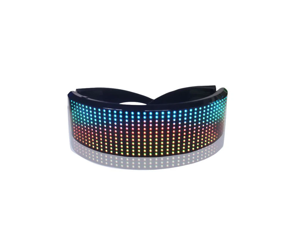 DIY LED Glasses Bluetooth App Control Luminous Rave Party Glasses