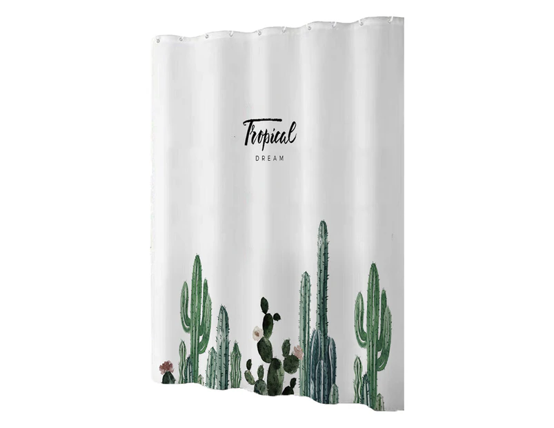 Suitable for various places Creative digital printing fresh shower curtain style4 180cmx180cm