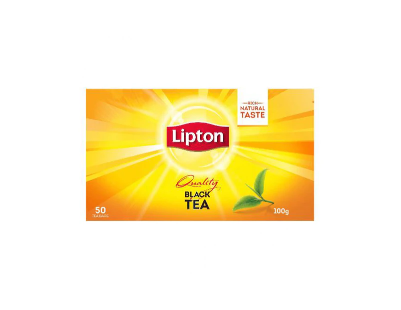 Lipton Tea Bags Quality Black 100gm 50 Pack