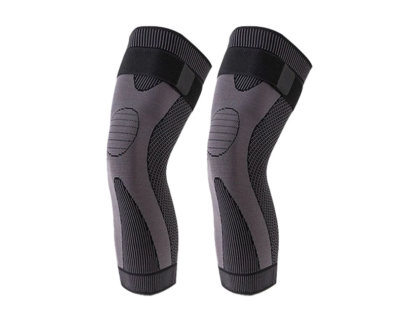 Full Leg Sleeves Long Compression Leg Sleeve Knee Pads Protect Leg For Man Women,Black,S