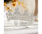 Queen Crown for Women - Crystal Tiara Crown Headband for Birthday Wedding  Halloween Pageant Hair Accessories,Silver