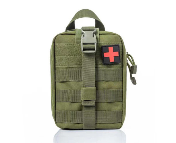 Green Tactical Rip Away Medical Pouch First Aid Kit Utility Bag