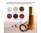 Stainless Steel Salt or Pepper Grinder -Manual Pepper Grinder , Stainless Steel and Adjustable Coarseness-Metal pepper mill set 55*55*173mm