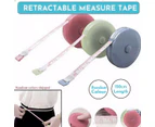 1.5m Retractable Body Measuring Soft Ruler Sewing Cloth Tailor Tape Measure - Green