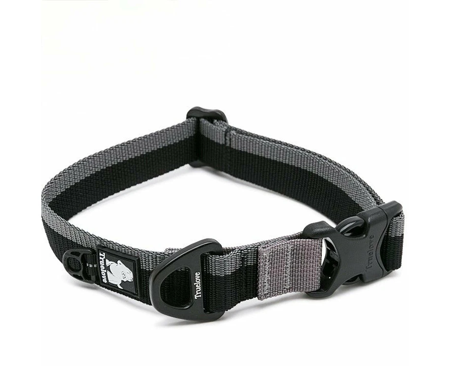 Nylon Aluminium Alloy Dog Collar - Black