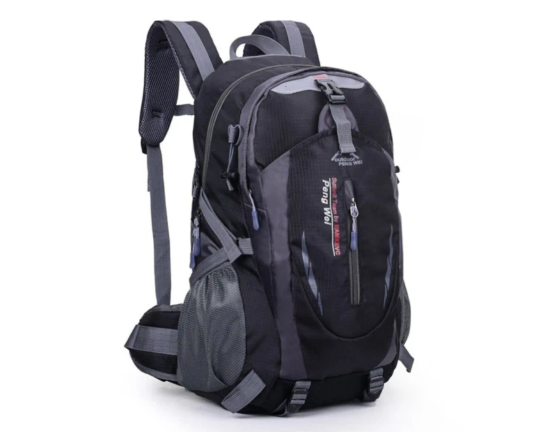 40L Hiking Camping Bag Large Waterproof Backpack Outdoor Travel Luggage Rucksack Black