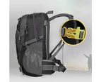 40L Hiking Camping Bag Large Waterproof Backpack Outdoor Travel Luggage Rucksack Black