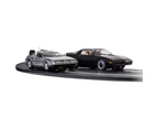 Scalextric C1431 Back to the Future vs Knight Rider Slot Car Set