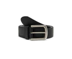 KingGee Mens Stretch Logo Belt Leather Elastic Active Work Steel Buckle K99027 - Black