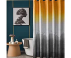 New shower curtain gradient blue black bathroom partition curtain bathroom decoration style2 1.8*1.8m