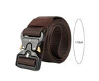 Sport Belt Quick Dry Adjustable Freely Solid Color Durable Breathable Waist Strap Daily Wear Belt Coffee