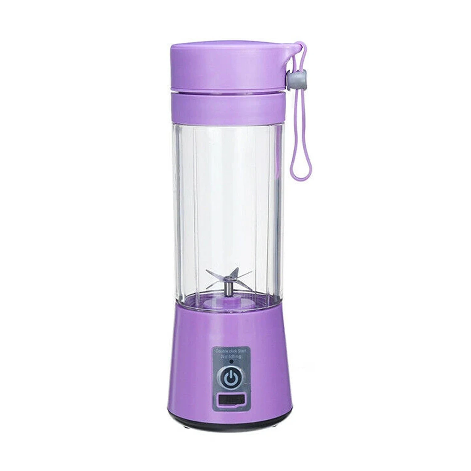 Portable USB Electric Fruit Juicer Smoothie Maker Blender Bottle Juice Shaker - Purple