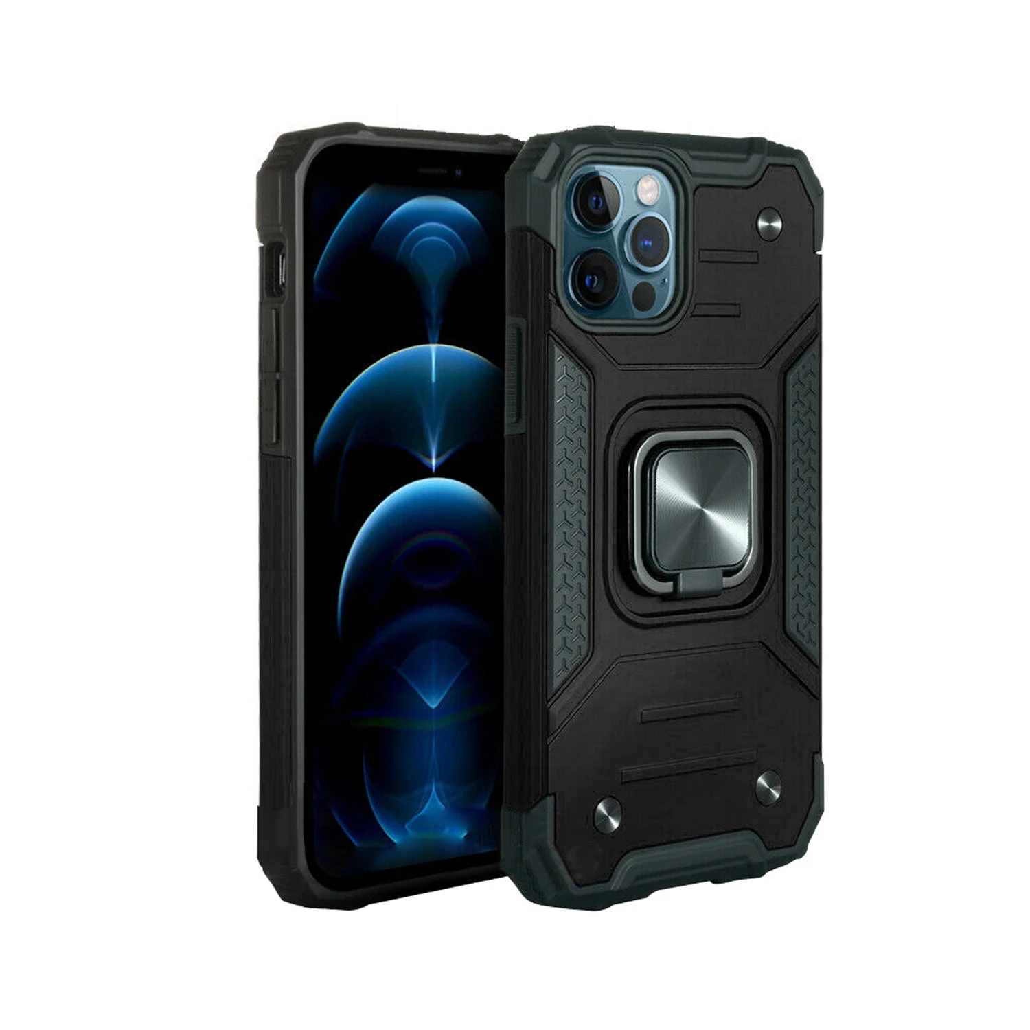 Black Shockproof Magnetic Case Hard Cover For iPhone 13/12/11 Mini Pro Max