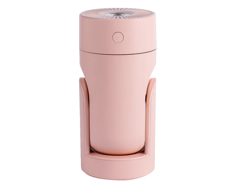 Humidifier usb rechargeable home car mini air humidifier for winter pink style2