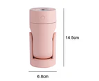 Humidifier usb rechargeable home car mini air humidifier for winter pink style2