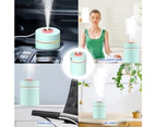 Mini Humidifier for Bedroom Cool Mist Humidifier with 7 Color Light Auto Shut-off Humidifier green