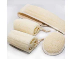 Natural Shower Loofah Eco-Friendly Egyptian Sponge Loofa Body Scrubbers 4 Pack