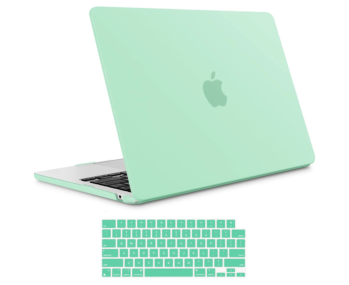 2023 2022 MacBook Air 13 inch case M2 Model A2681 Hard Shell Case Keyboard Cover Green