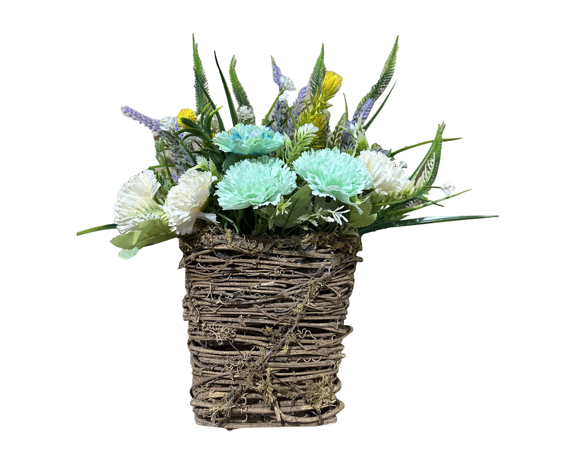 Centaurus Artificial Flower Basket Gorgeous Decorative Spring Summer Front Door Peony Garland Home Decor-