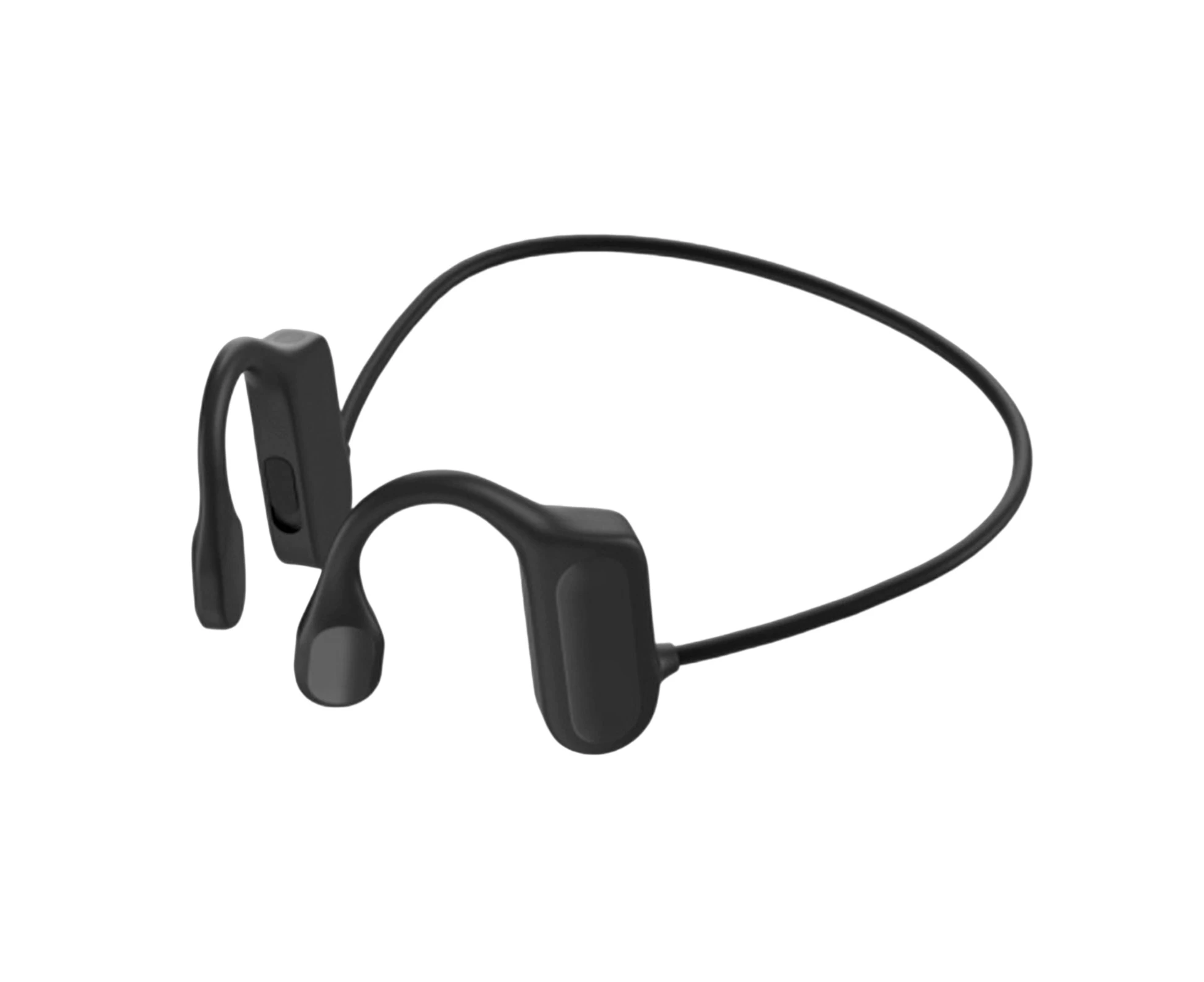 BL09 Bluetooth-compatible Earphone Open Ear Low Latency Rechargeable Bone Conducting Stereo Wireless Headset for Sports - Black