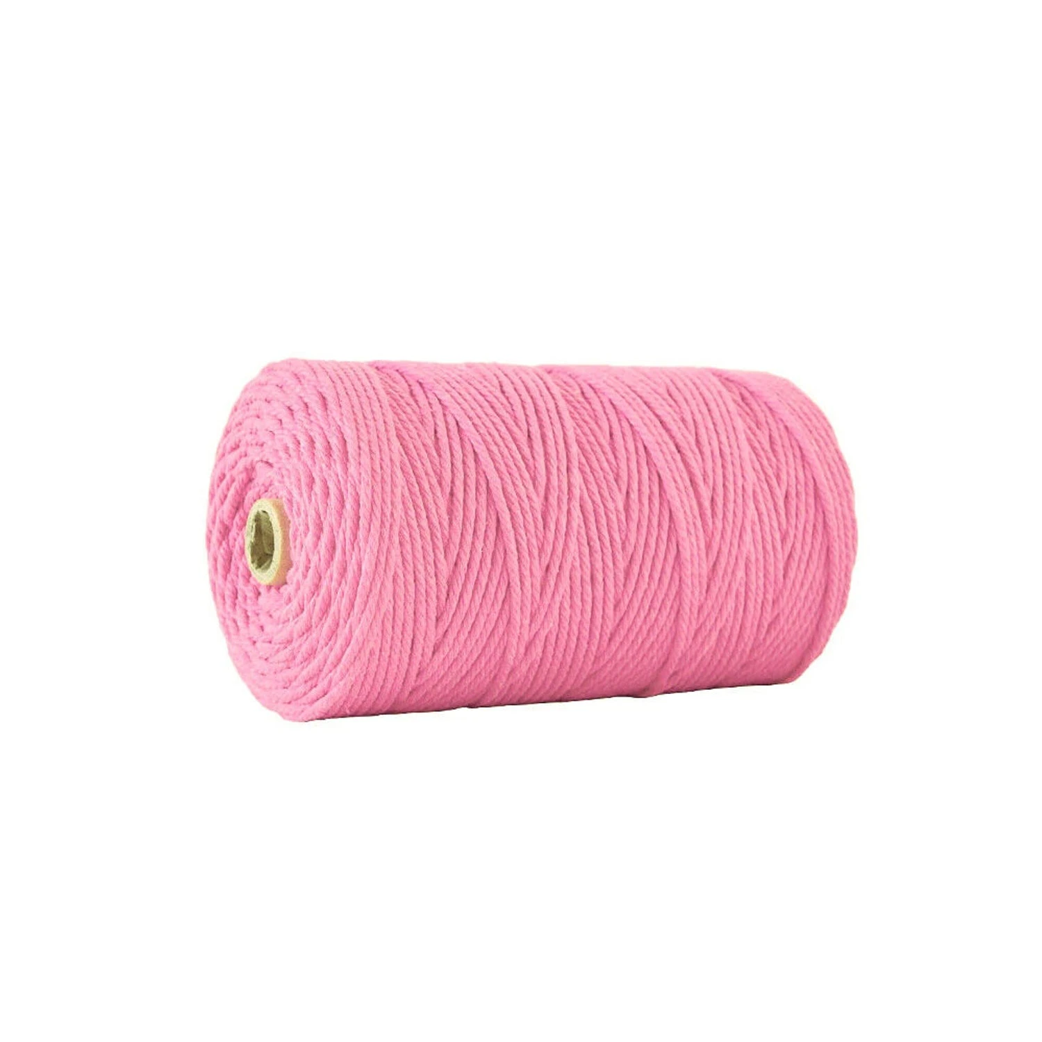 3mm 200M Natural Cotton Twisted Cord Craft Macrame Artisan Rope Weaving Wire - Pink-3mm/200m