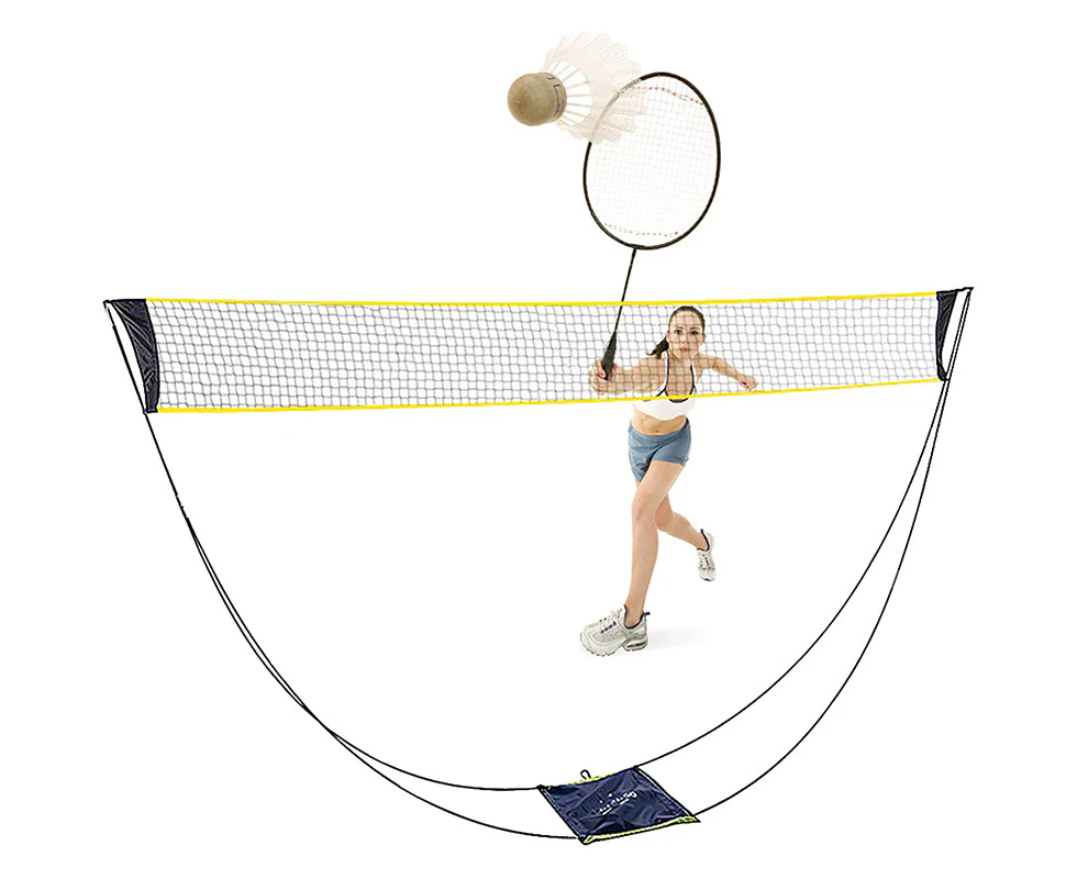 Portable Badminton Net Set With Stand Carry Bag, Volleyball Net For Outdoor Indoor Sports