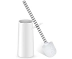 Toilet Brush and Holder, Toilet Bowl Brush with Stainless Steel Handle Durable Bristles Hidden Toilet Scrubber for Toilet Cleaning