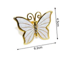 Minbaeg 4Pcs Napkin Buckle Butterfly Shape Stunning Visual Effect Alloy Butterfly Napkin Rings Hotel Napkin Buckles Home Supply-Pink