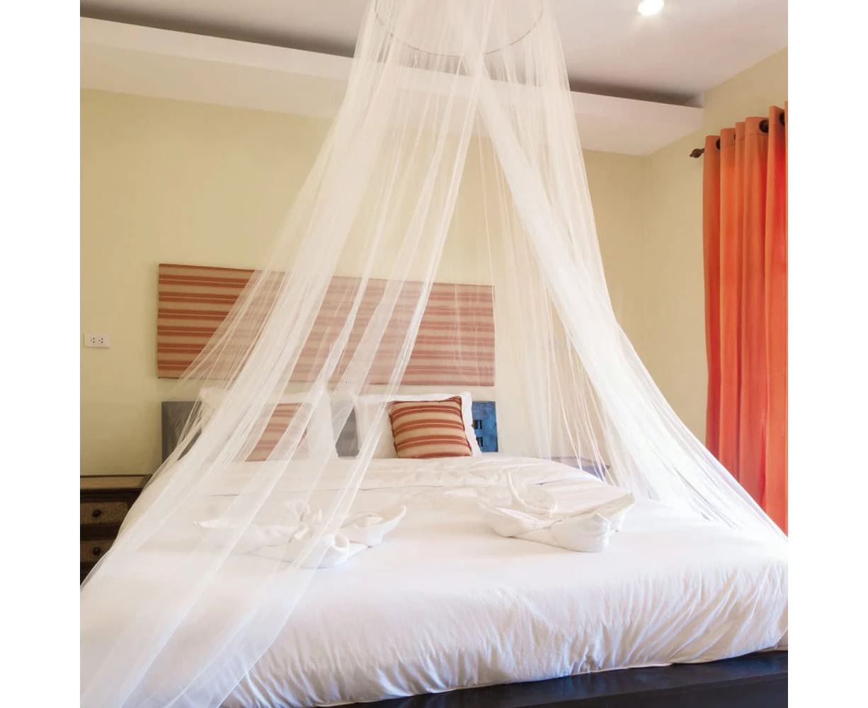 Bed Mosquito Net, Large Bed Mosquito Net for Baby Crib, Single Bed, Double Bed, Easy to Install, White