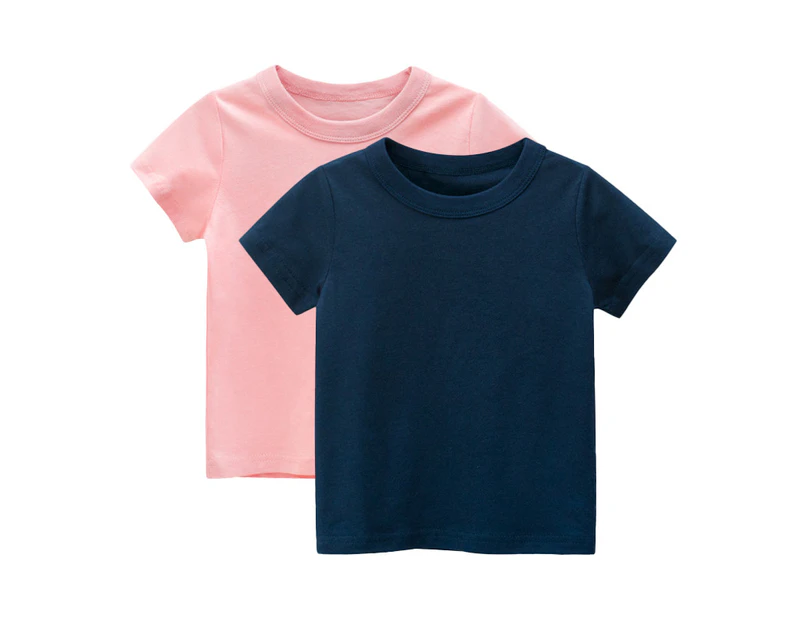Kid's T Shirt / Girls Shirt / Boys Tops / Short Sleeve Basic Tee (Pack of 2)