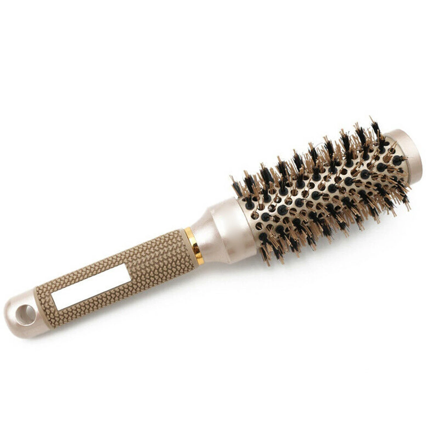 Thermal Ceramic Ionic Round Barrel Hair Brush Comb with Boar Bristle Salon Brush