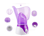 Facial Steamer Professional Steam Inhaler Facial Sauna Spa Mask Moisturizer - , Diffuser Skincare,Purple