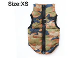 -xs-Pet clothes cotton padded jacket vest dog warm cotton coat pet winter clothing