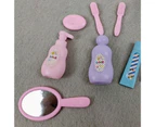 13Pcs/Set Dollhouse Miniature Toothpaste Mini Realistic Cute Dollhouse Pretend Play Toy Simulation Toothbrush Shampoo for Decoration- Sets