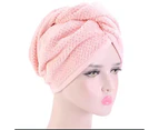 2 Pack Microfiber Hair Towel Wrap, Hair Towel Wrap,Hair Drying Towel with Button, Hair Towel, Dry Hair Hat, Bath Hair Cap-(Coffee+Milk White)