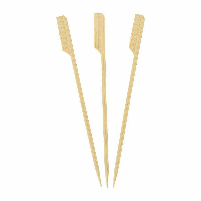 50 x Bamboo Paddle Skewers Catering Finger Food Wooden Sticks Cocktail Party