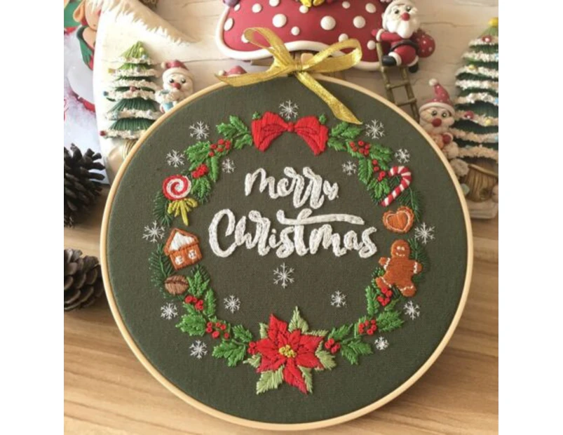 Christmas Embroidery DIY Craft Kit - 17